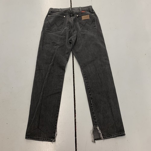 Vintage 90s Wrangler Black Stone Wash Faded Jeans Straight