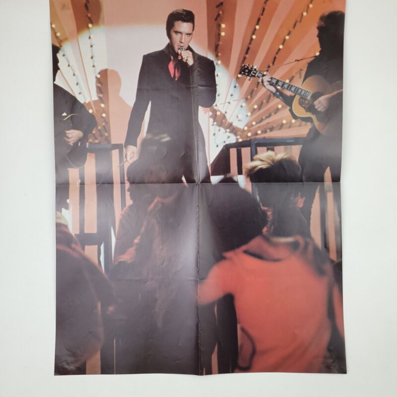 Elvis Presley in Vegas Double-Sided Fold Out Poster Large 20.5"X16"