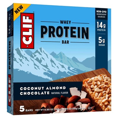 UPC 722252874313 product image for Clif Whey Protein Bar, Coconut Almond Chocolate, 5 Count. Huge Saving | upcitemdb.com