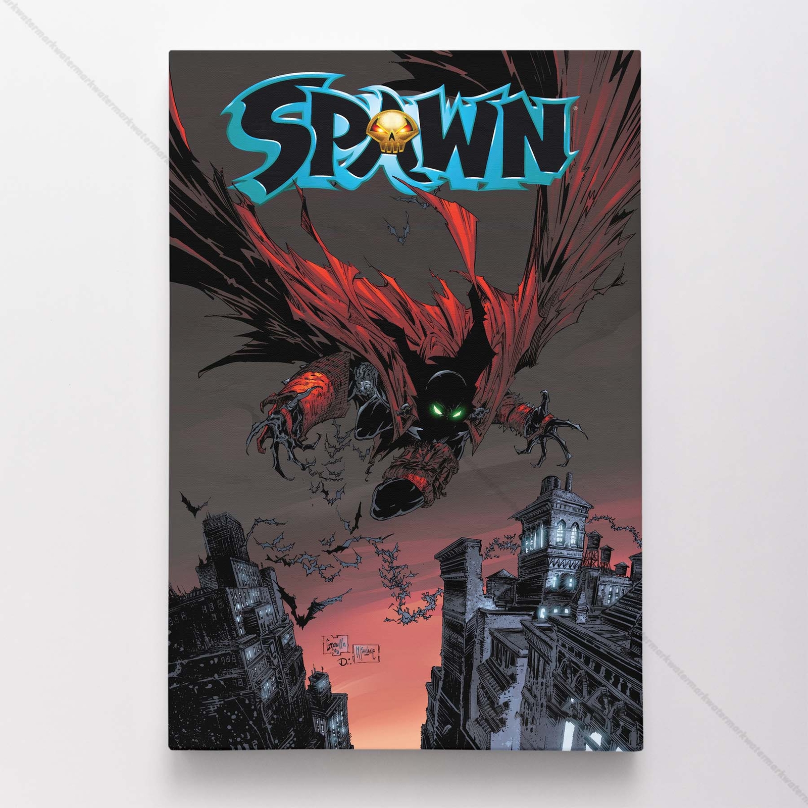 Spawn 117 Poster Canvas Comic Book Cover Art Print #A