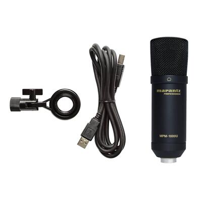 Marantz MPM-1000U USB Home Audio Recording Podcasting Condenser Microphone