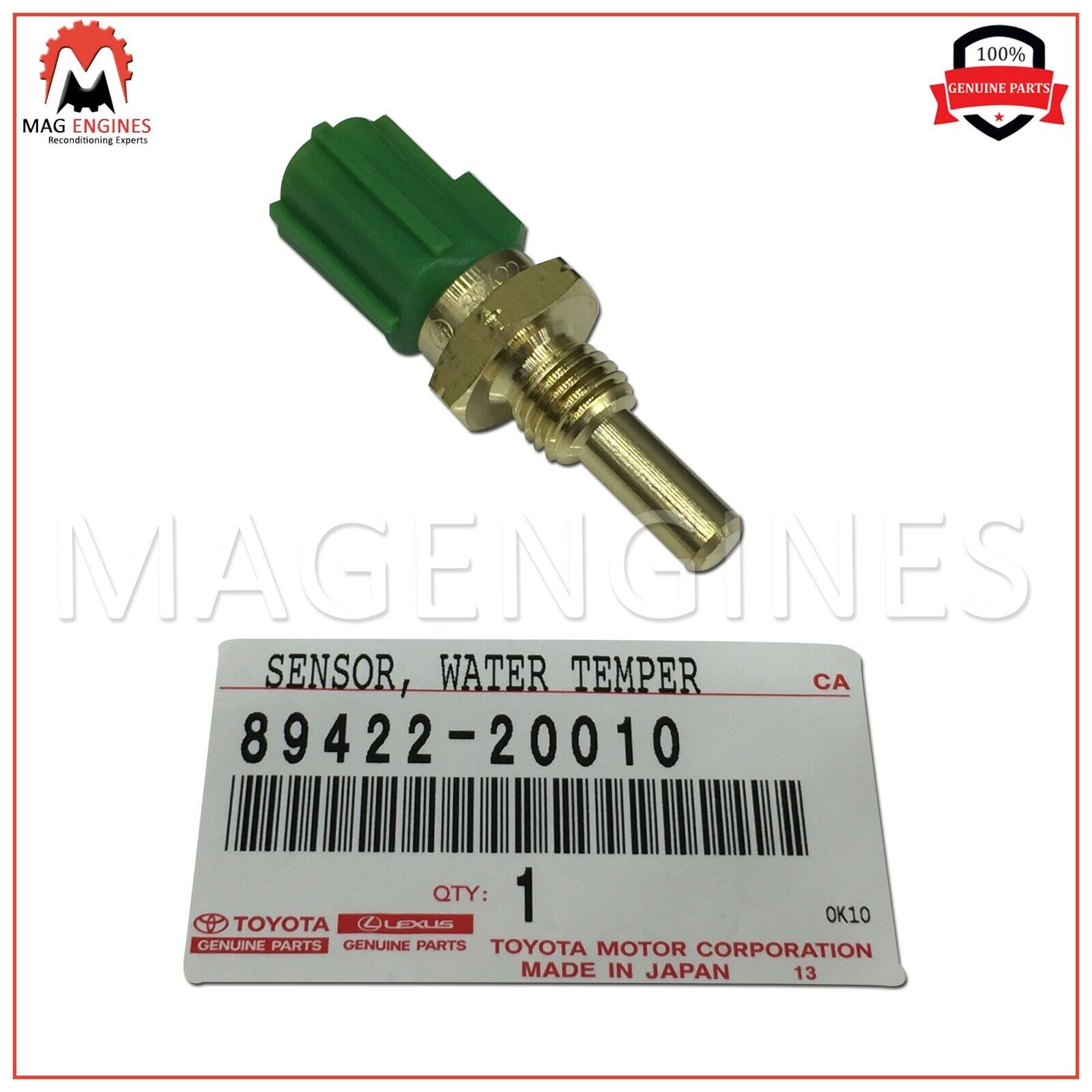 89422-20010 GENUINE OEM SENSOR, DIESEL ENGINE WATER 89422-20010 GENUINE OEM SENSOR, DIESEL ENGINE WATER