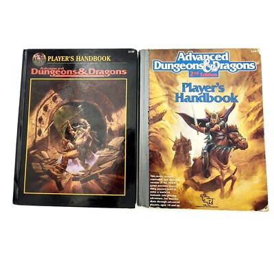 AD&D Players handbook 2nd Edition 2101 & Players Handbook 2159 Condition Issues