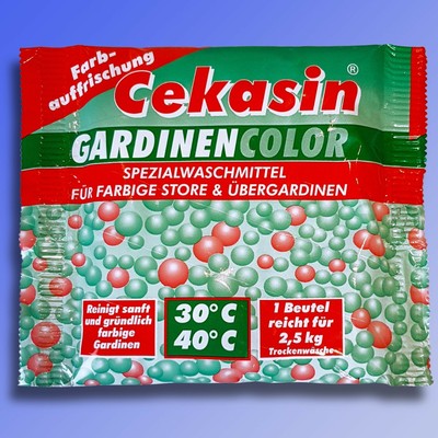 Cekasin® Gardinen Color, Spezialwaschmittel für farbige Stores & Übergardinen