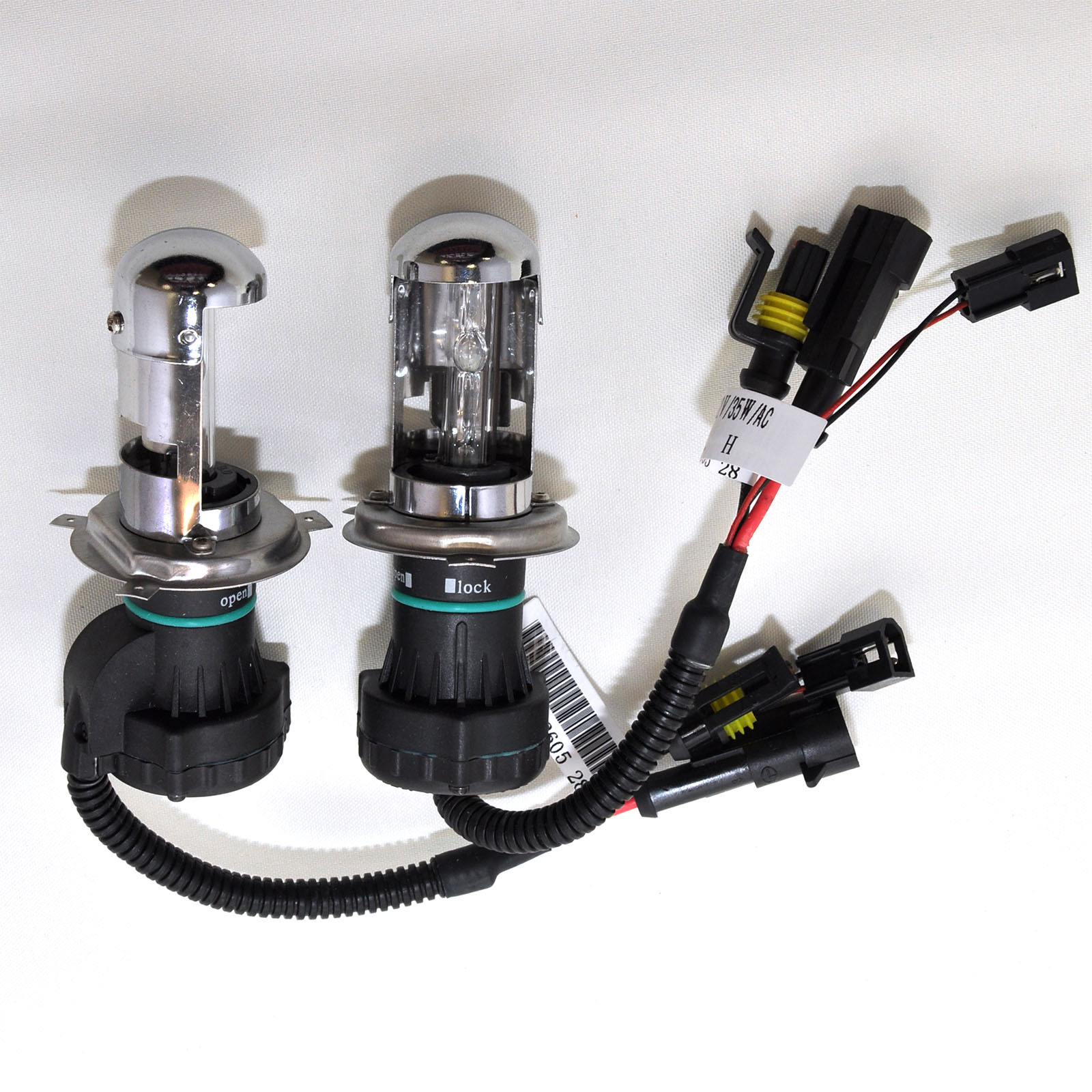 H4 H43 6000k White Hi Low Beam HID Xenon Replacment Bulb 2 Bulbs Lamps