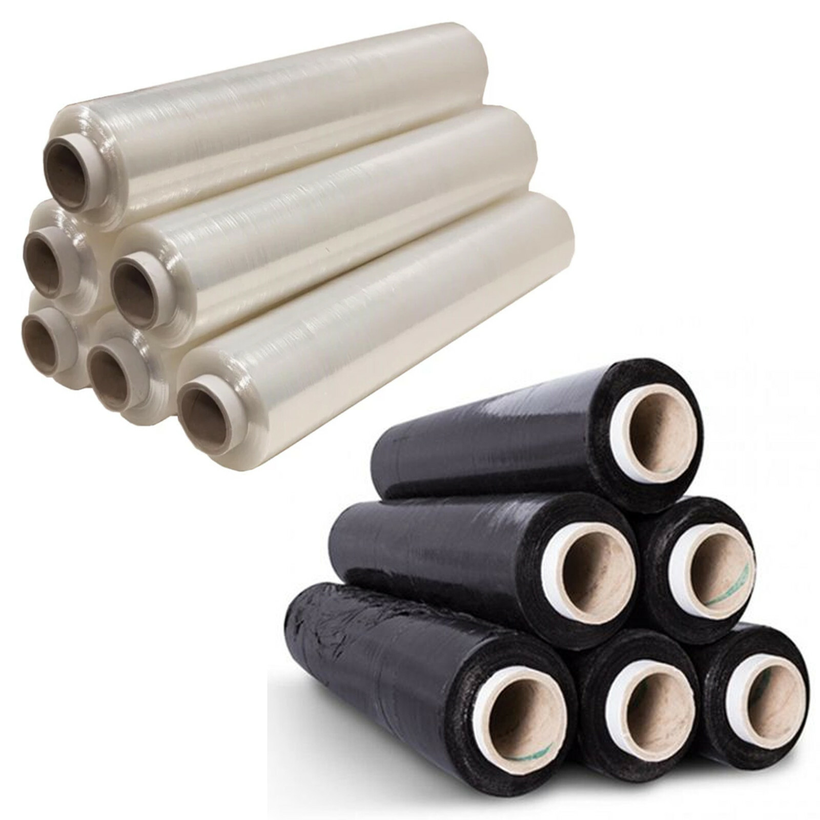 20mu 3 x rolls CLEAR Pallet Stretch Shrink Wrap 500mm x 300m