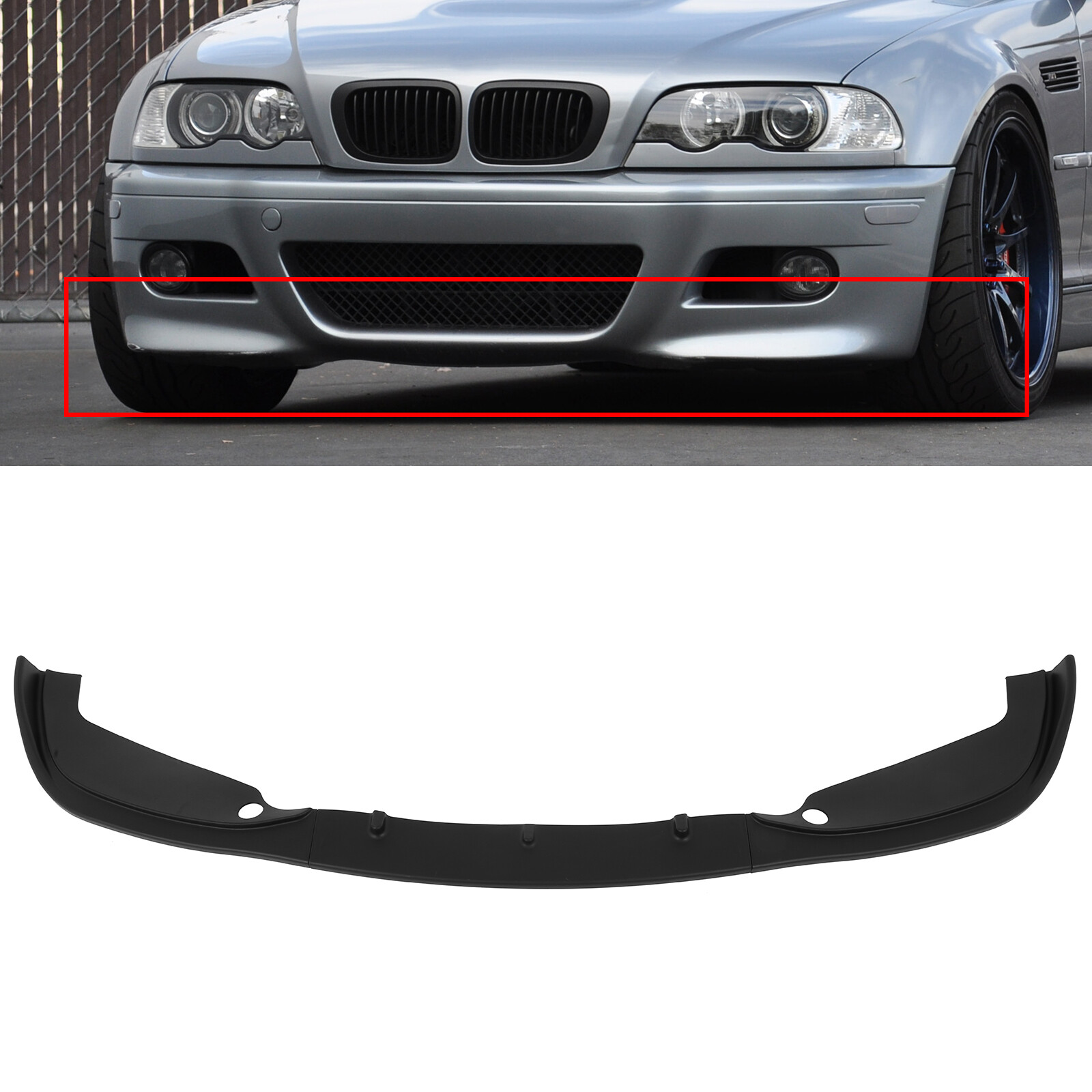 Frontlippe Spoiler Für BMW E46 M3 1999-2006 – Aerodynamik & Stoßstangenschutz Aus ABS