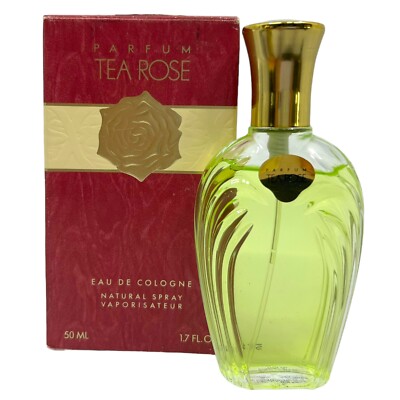 Vintage Perfumer's Workshop Tea Rose Eau De Cologne Spray 1.7 oz New in Box