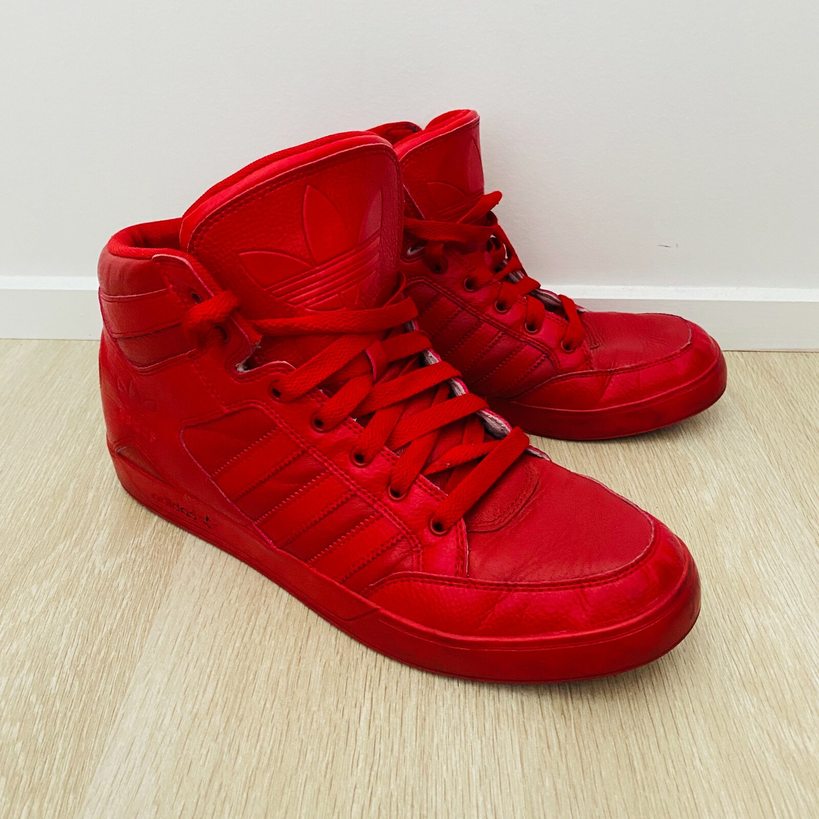 adidas red high tops