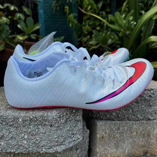 New Men's Nike Zoom Superfly Elite White Jade Racing Spikes