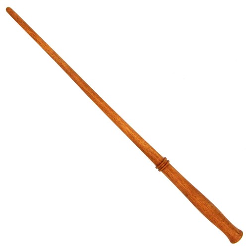 15" Hand Turned 1st Year Mahogany Wood Harry Potter Wizards Magic Wand w/FreeBag