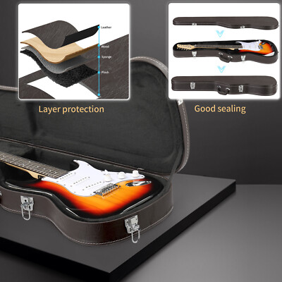 Ktaxon KST KTL Electric Guitar Hardshell Case Portable Case Lockable
