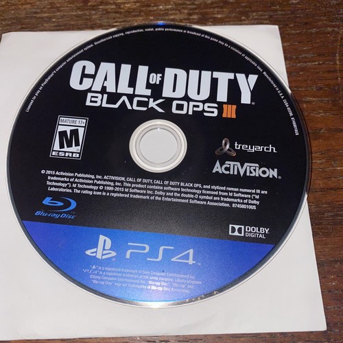 Call Of Duty Black Ops 3 PS4 Disc Only | eBay
