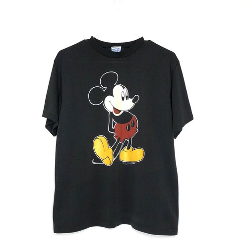 Vintage Mickey Mouse T-Shirt Large By Ami Graphic Print