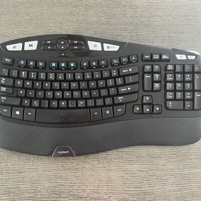 Logitech Wave Keys Wireless Ergonomic Keyboard - Graphite, US English