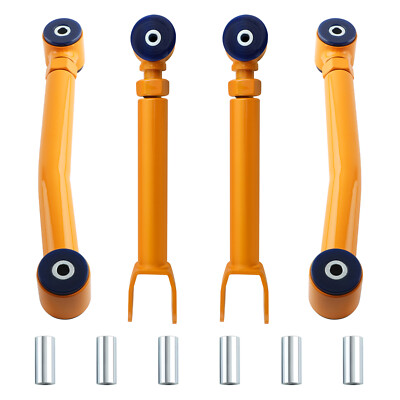 2x Front Upper & 2x Lower Control Arms For Cherokee XJ 1984-2001 Wrangler TJ