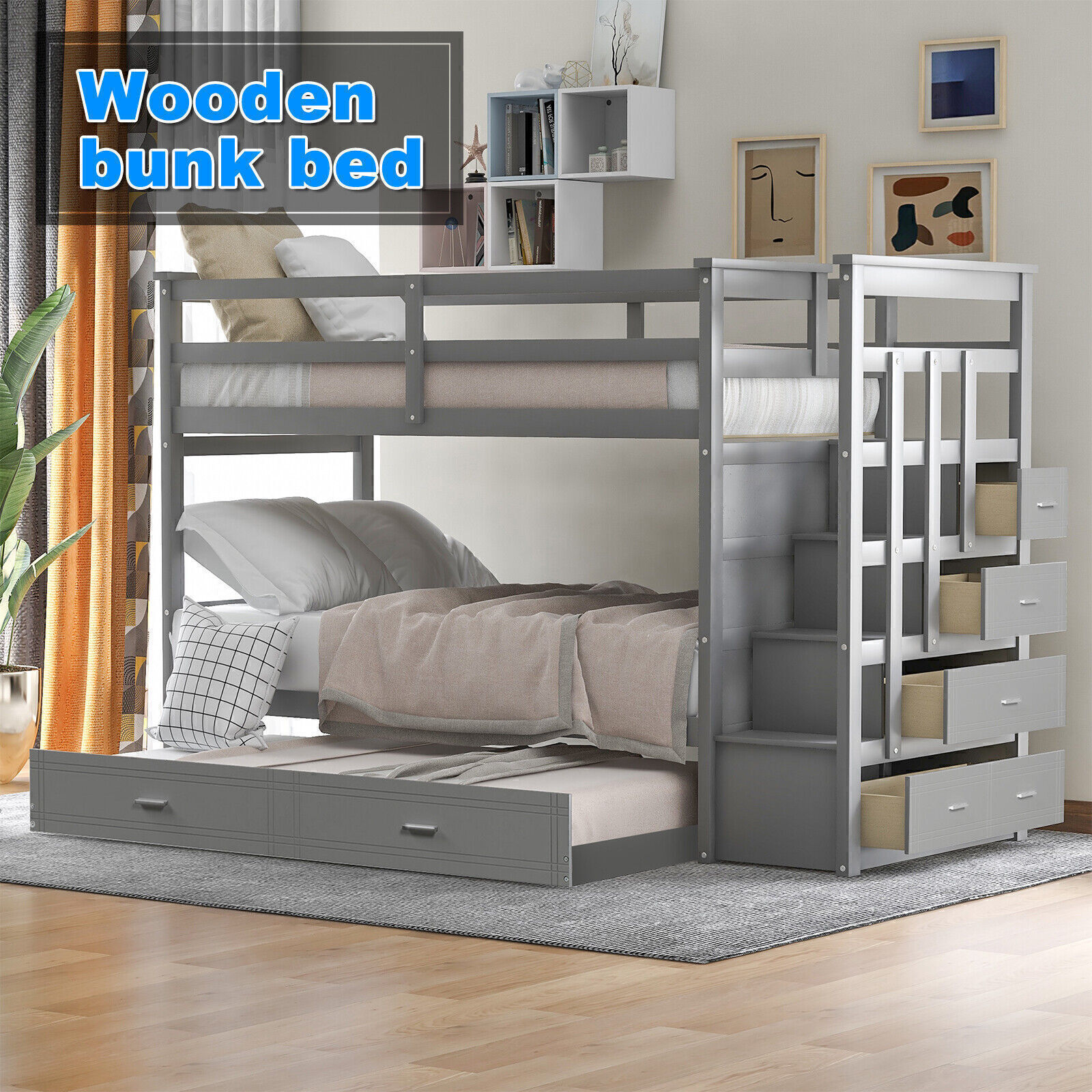 With Trundle And Staircase