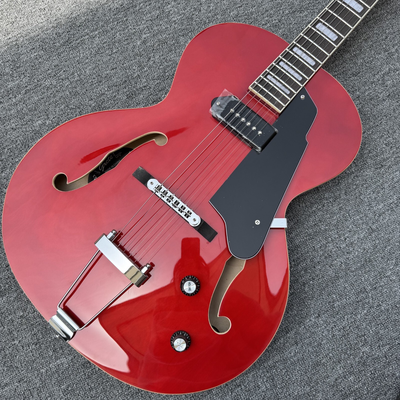 GROTE Jazz Electric Guitar Hollow Body Chrome Hardware | eBay