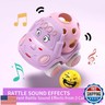xFFFun Toy Cars for Toddler Girl Push and Go Rattle Car, Toddlers Push Cars Play Car Toys, Rattles Noisy Cars Trucks Active Girl Toys