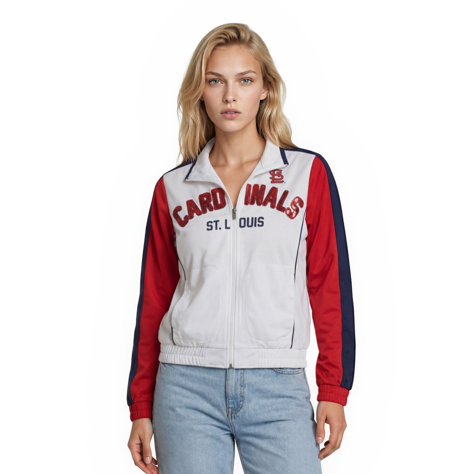 St. Louis Cardinals G-III Track Jacket  Women's Small White Red