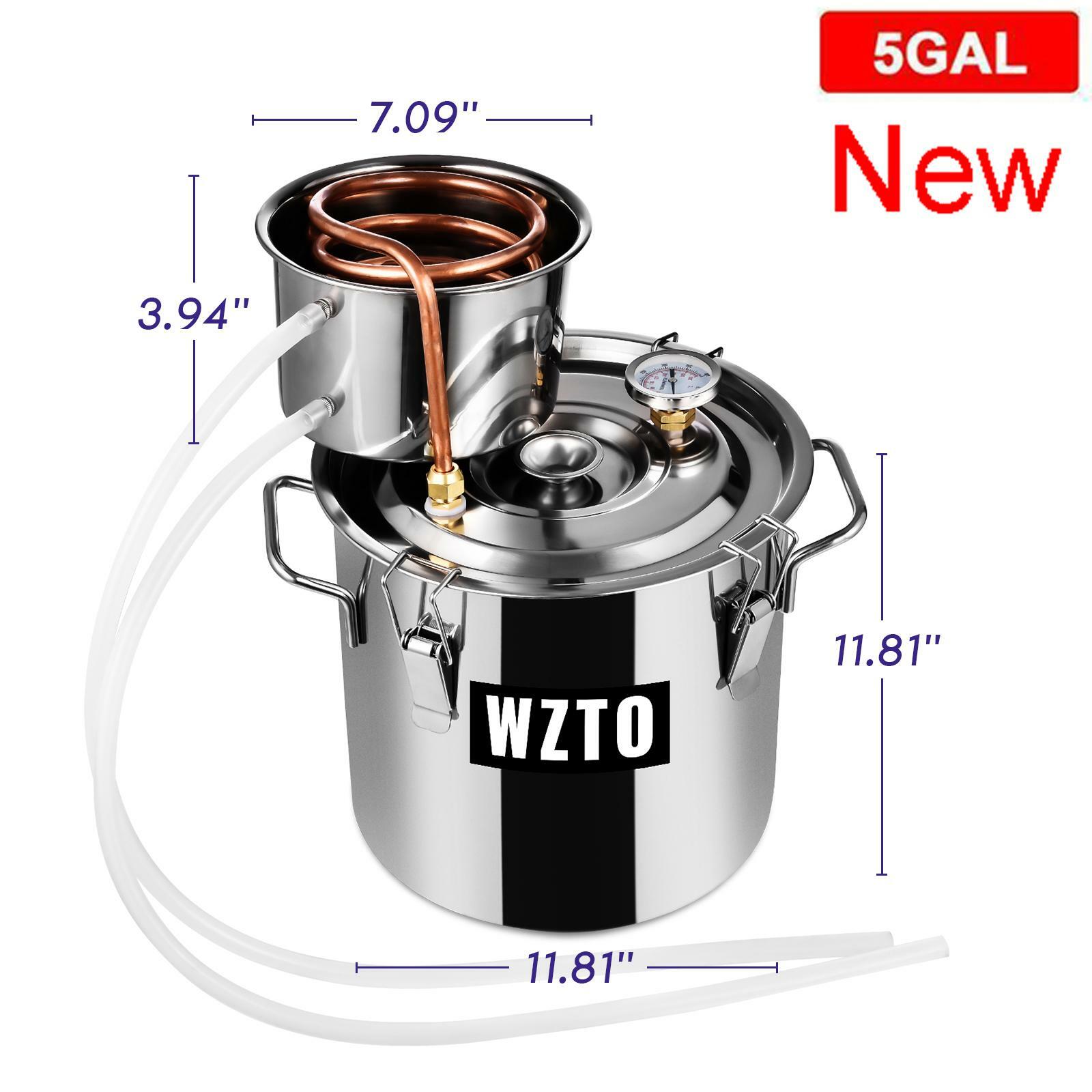 Uk 3 5 8gal Moonshine Still Water Distiller Home Brew Wine Making Kit 2 3 Pot Ebay