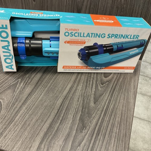 Aqua Joe SJI-TLS20 Turbo Lawn Sprinkler 5000 ft2 USED READ 3072 3226 244