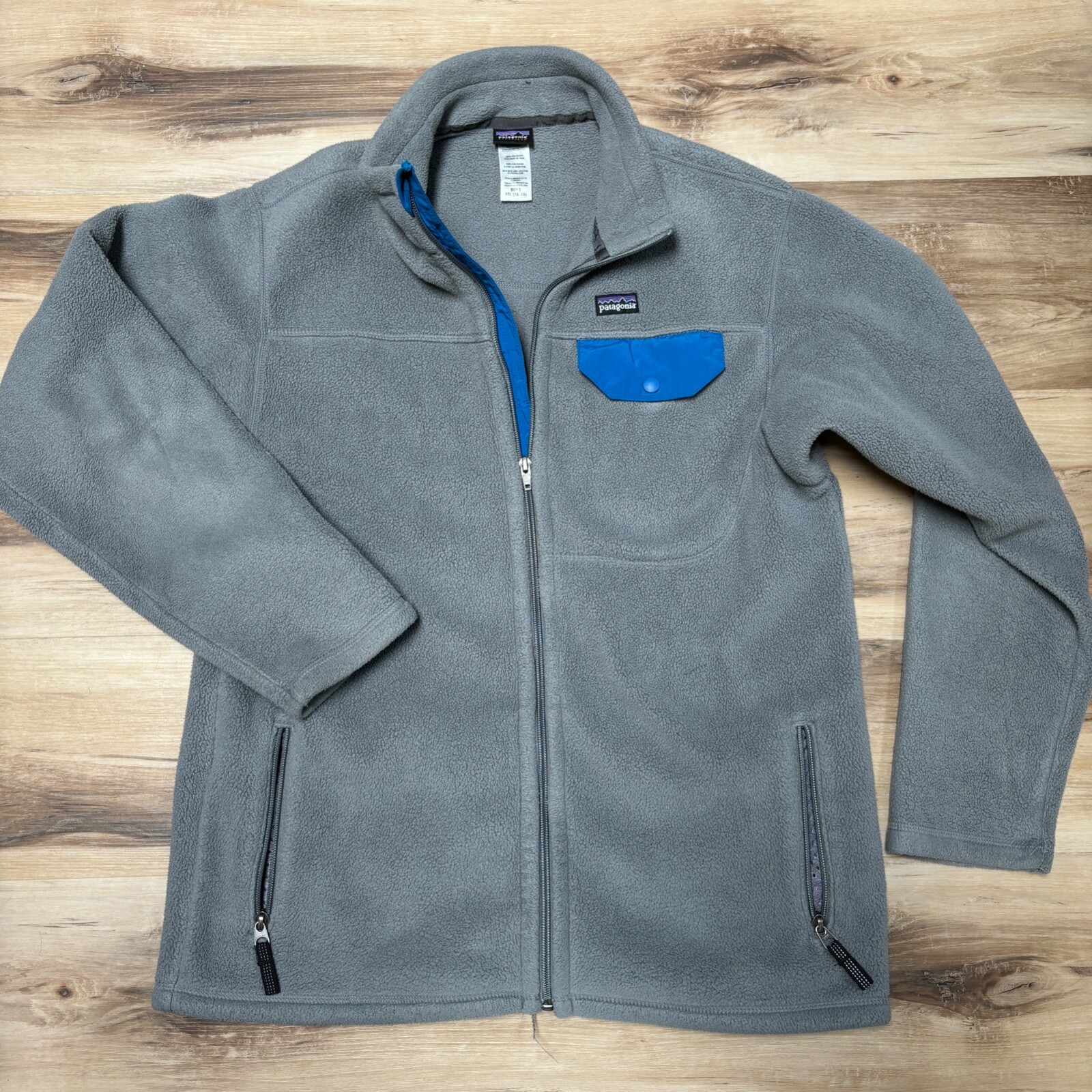 Patagonia ジャケット XXL (16-18) Patagonia Boys XXL 2XL 16-18 Down Sweater Puffer Jacket Blue