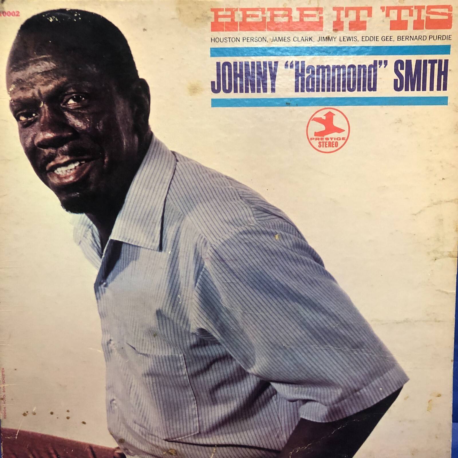 洋楽 JOHNNY HAMMOND 7inch Johnny Hammond Smith – Here It 'Tis - RECORD LP COVER ONLY