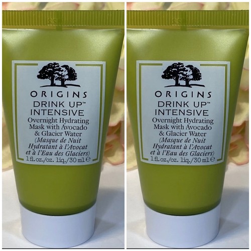 2X Drink Up Intensive Overnight Hydrating Mask Avocado Glacier Water =2oz FreeSh
