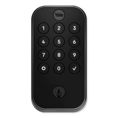 Yale Pro 2 Keyed Pushbutton Keypad Lock with BLE, No Module, Black: YRD614BLEBSP