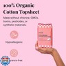 Pixie Cup Organic Cotton Postpartum Pads for Women - Extra Heavy Absorbency with Wings - Leak-Proof, Hypoallergenic and Unscented - Compostable, Biodegradable - 24 Count