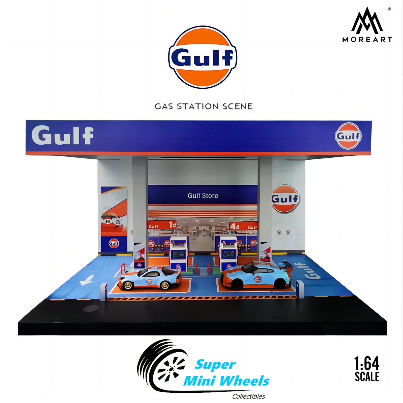 1/64　GREENLIGHT★GULF OIL ガソリンスタンド　ジオラマ 楽天市場】◎1/64 GREENLIGHT☆GULF OIL ガソリンスタンド