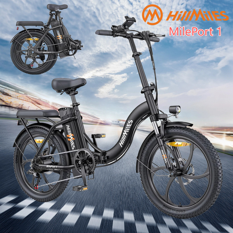 750W Ebike Adults 20" Electric Bike Bicycle 32Mph CommuterTire Mountain