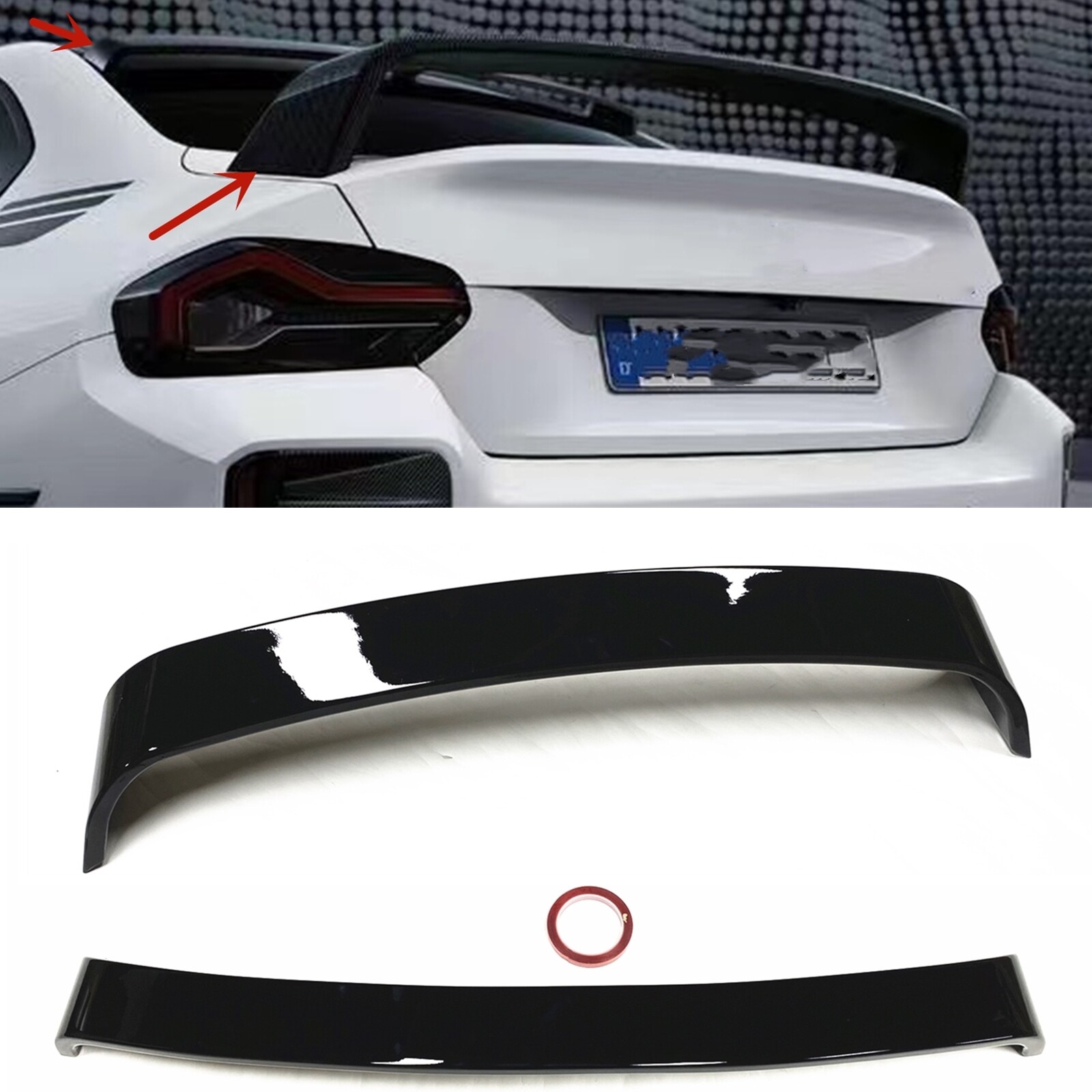 Für BMW New 2 Series G42 M235i M240i 2022-2023 Heckscheibenspoiler 