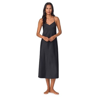 Женские платья Lauren Ralph Lauren Атласное макси-платье без рукавов с V-образным вырезом