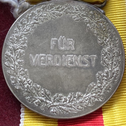 WWI Baden Silver Merit Medal - Silver - Rudolf Mayer - Original - Germany - RARE