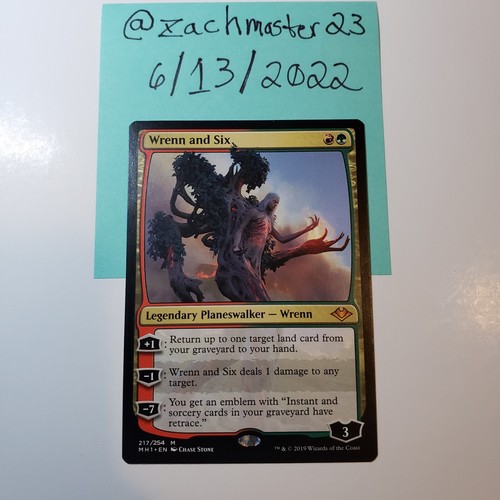 mtg レンと六番 foil 初版 モダンホライゾン1 レンと六番
