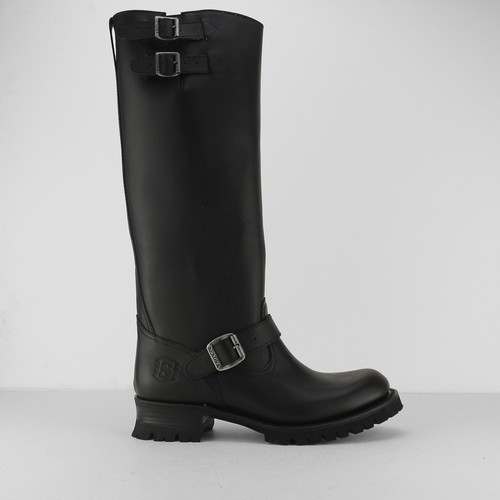 men's calf high leather boots