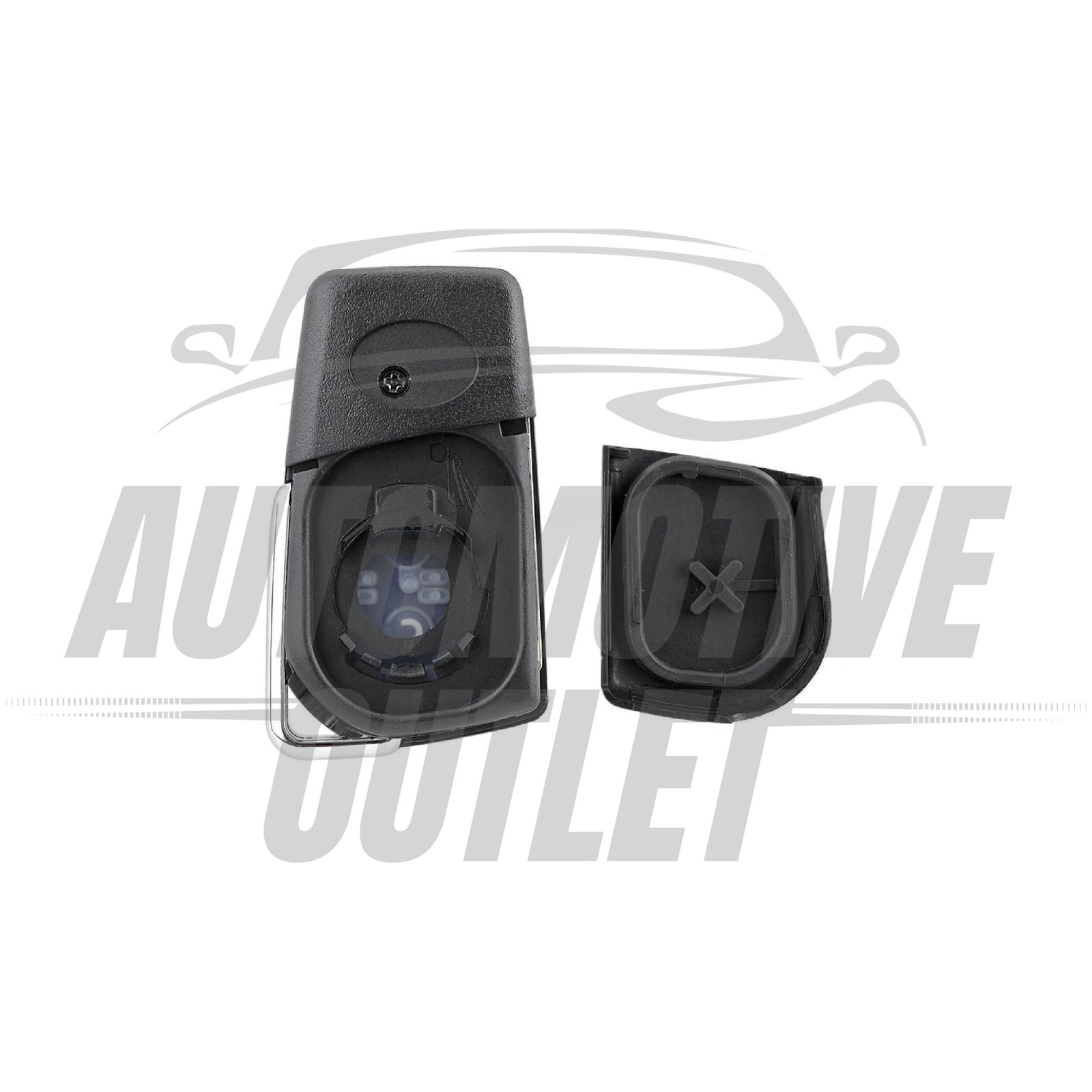 2 BUTTON FOB CASE FOR TOYOTA PRIUS 2004-2009 TOY43 KEY BLADE REMOTE SHELL KIT OE 5
