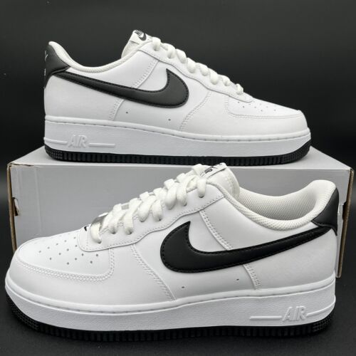 Nike Air Force 1 '07 White Black FQ4296-101 Men's Sneakers Nike Air Force 1 '07 White Black FQ4296-101 Men's Sneakers