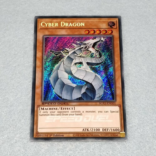 1x Yugioh Cyber Dragon SGX1 1st Edition Secret Rare Card NM