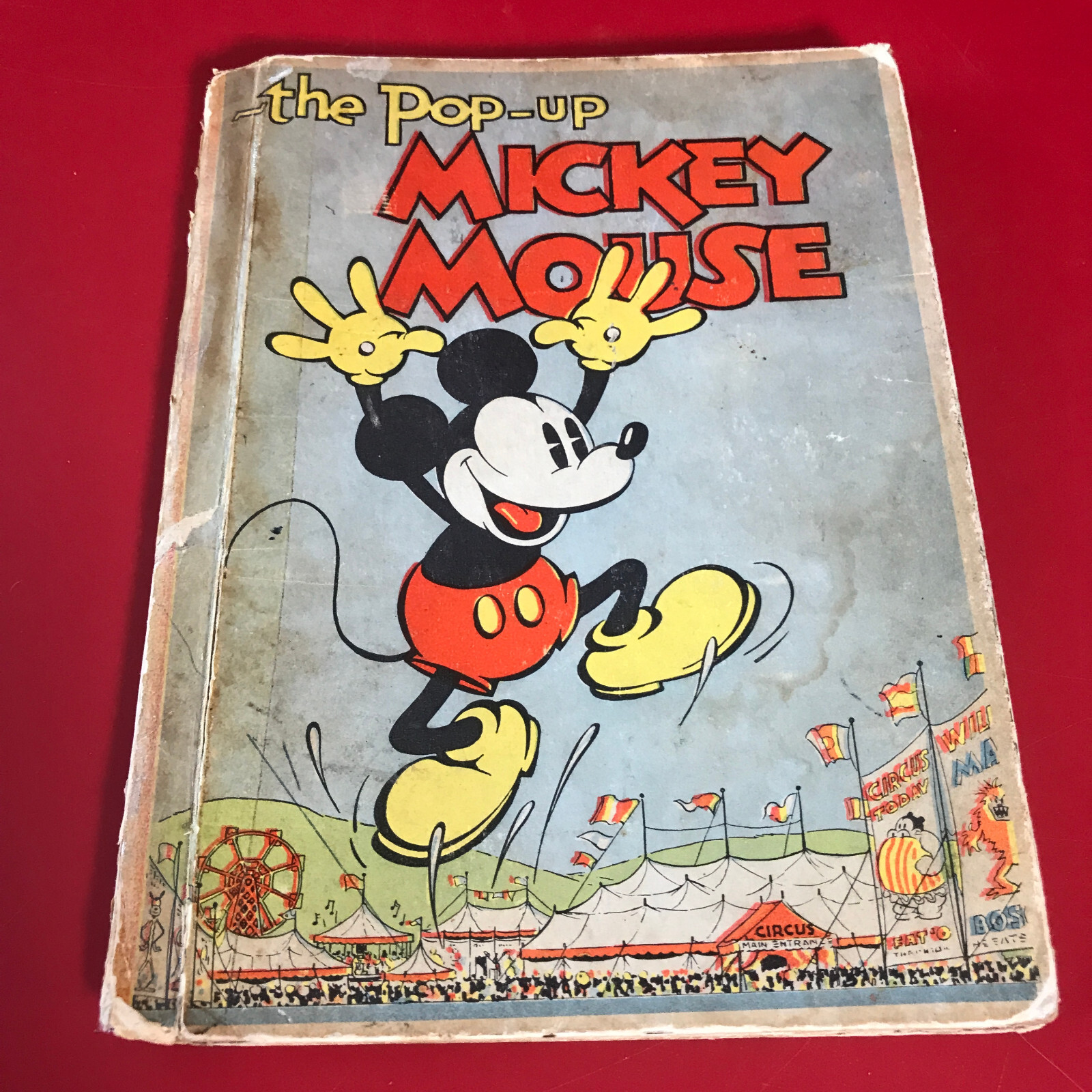 希少 MICKEY'S POP-UP BOOK OF MICKEY'S Pop-up Book of SHAPES, 1985, First Printing, Mickey