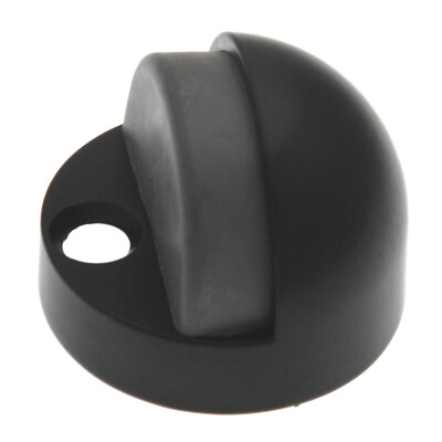 Warwick Black Dome Floor Mount 1/2'' High Rise Profile Door Stop Bumper BH2011BL