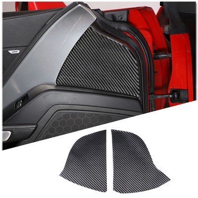 For Corvette C7 2014-2019 Door Bumper Scratch Resistant Trim Mat Carbon Fiber