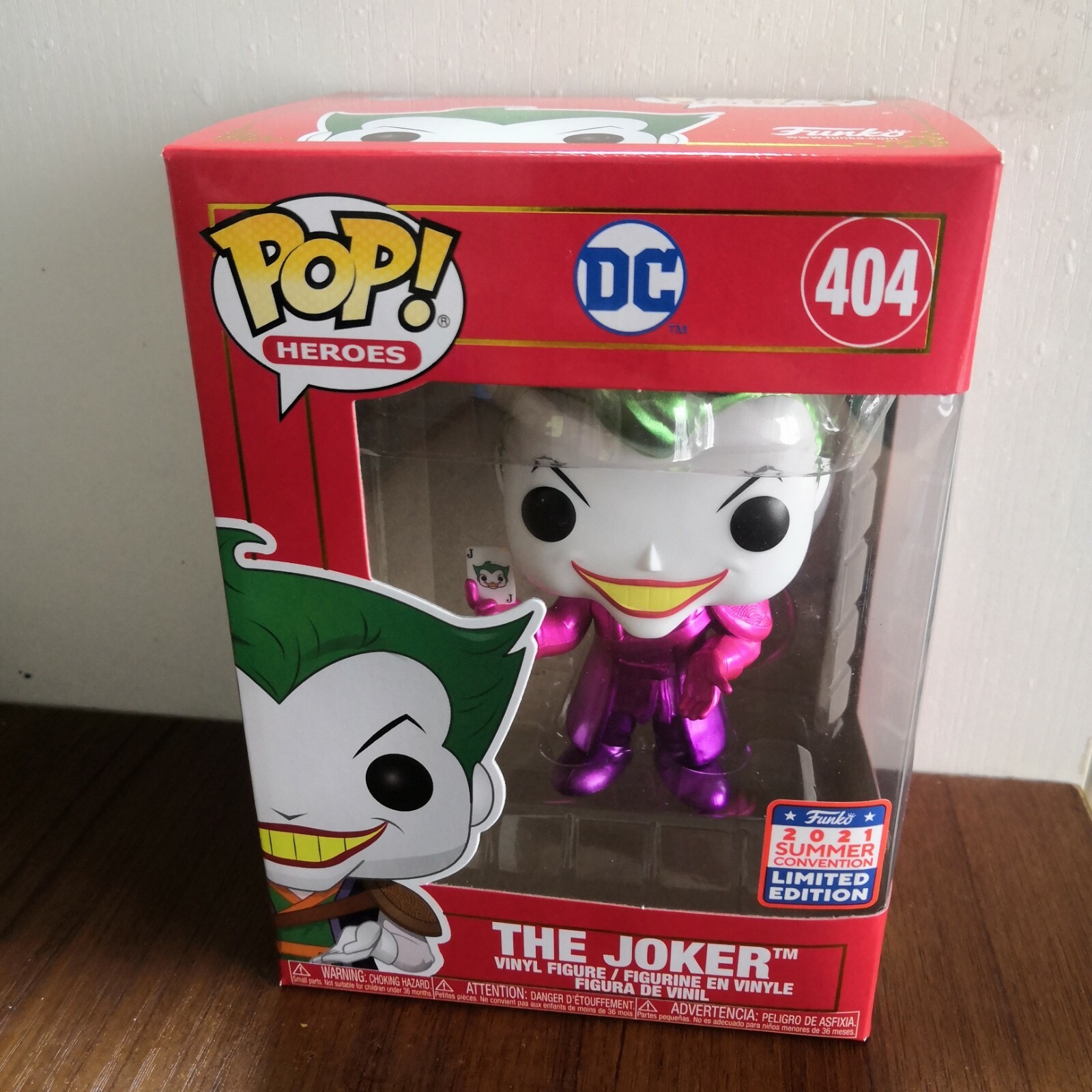 Funko Pop DC Heroes Metallic The Joker #404 Imperial Palace
