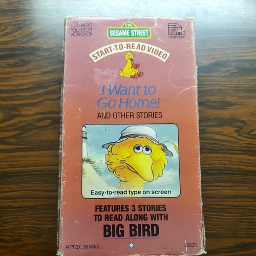 Sesame Street START TO READ BIG BIRD I want to go home 3 STORIES VHS TAPE  RARE | eBay