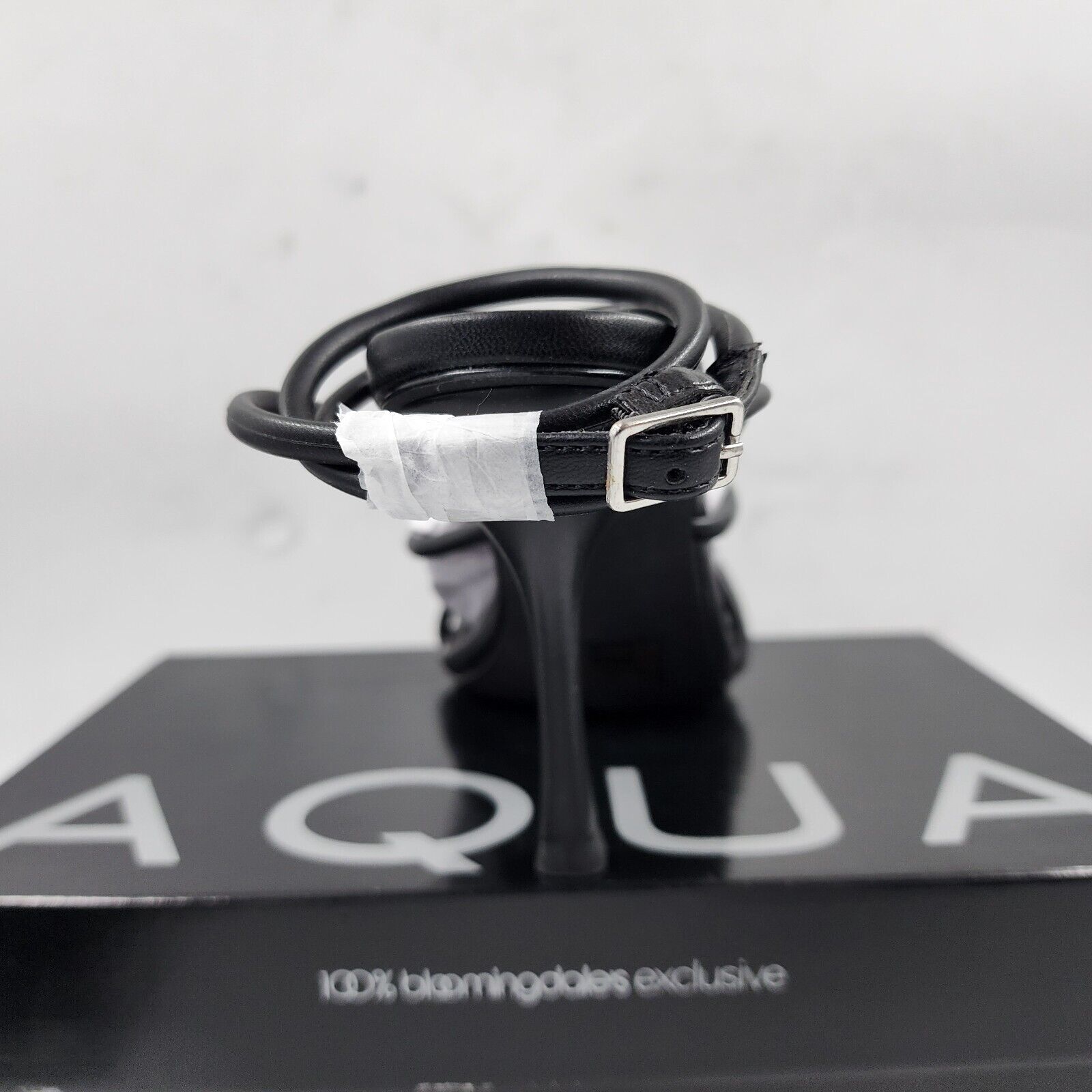 AQUA Arlow Ankle Strap High Heel Sandals Women's 9.5 Black Buckle Strap Closure - Picture 12 of 14