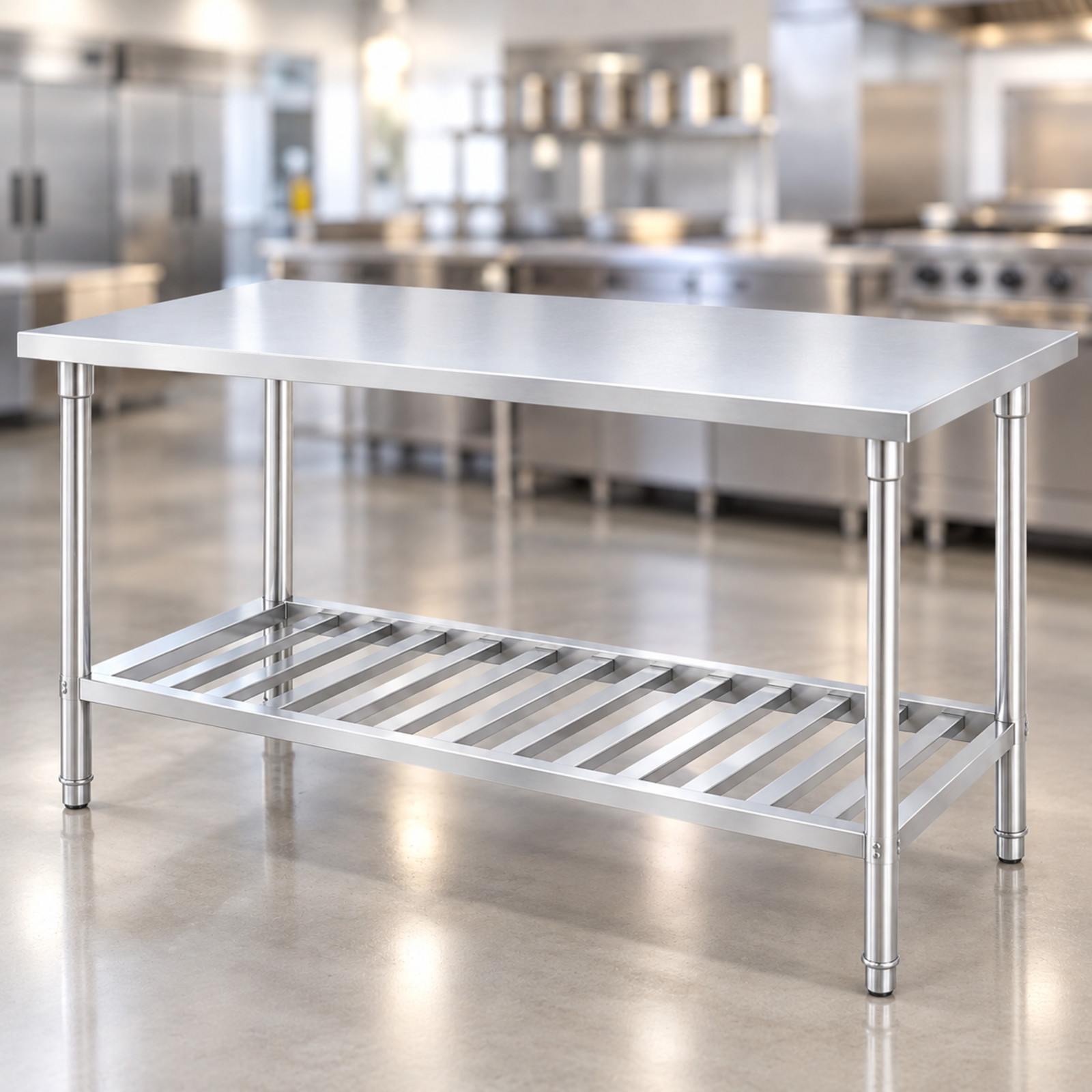 SOGA Commercial Stainless Steel Prep Work Bench 120 x 70 x 85cm
