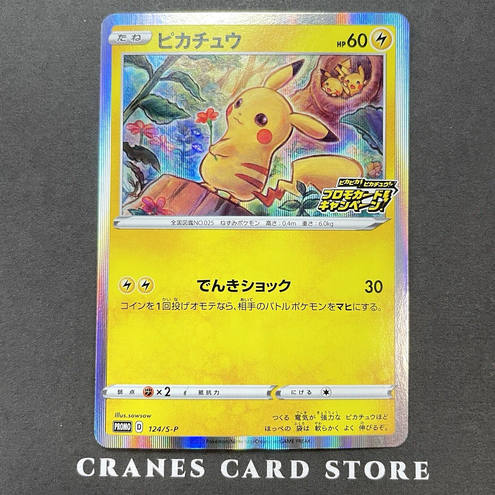★PSA10★【ピカチュウ/メスピカ/プロモ】PIKACHU 124/S-P PSA 10 Pikachu 124/S-P PikaPika Campaign Promo Holo Japanese