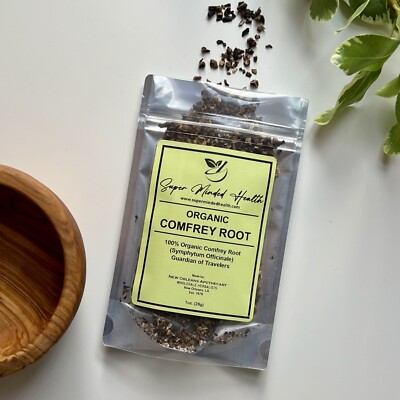 Comfrey Root | C/S Organic Dried Cut & Sifted | Symphytum Officinale | Demulcent